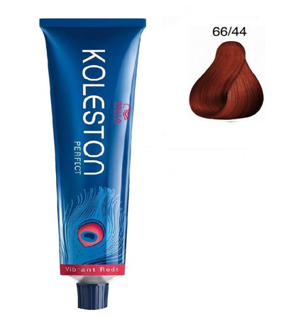 Wella Professionals, Koleston Perfect, Tinta per capelli permanente, 66/44 Dunkelblond Intensivrot, 60 ml