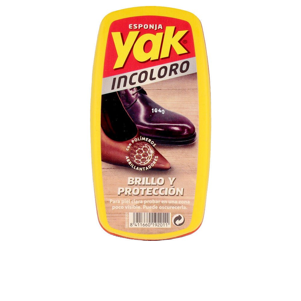 YAK self-shining shoe sponge colorless 1 u - Cosmova